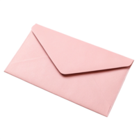closed pastel pink envelopes with a triangular flap png