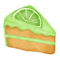 Lime fruit green cake png