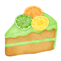 Cake fruit cartoon watercolor png