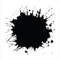 The forceful arrival of the abyss on a blank canvas creating a sense of unease illustrated in black vector