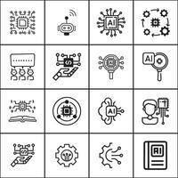 Learning Technology Icons vector