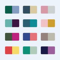Discovering harmonious color palettes a versatile array of shades tints and tones in clean vector