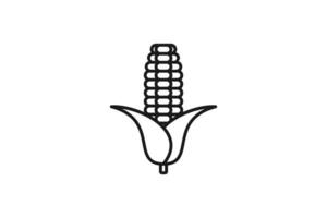 corn icon line design vector