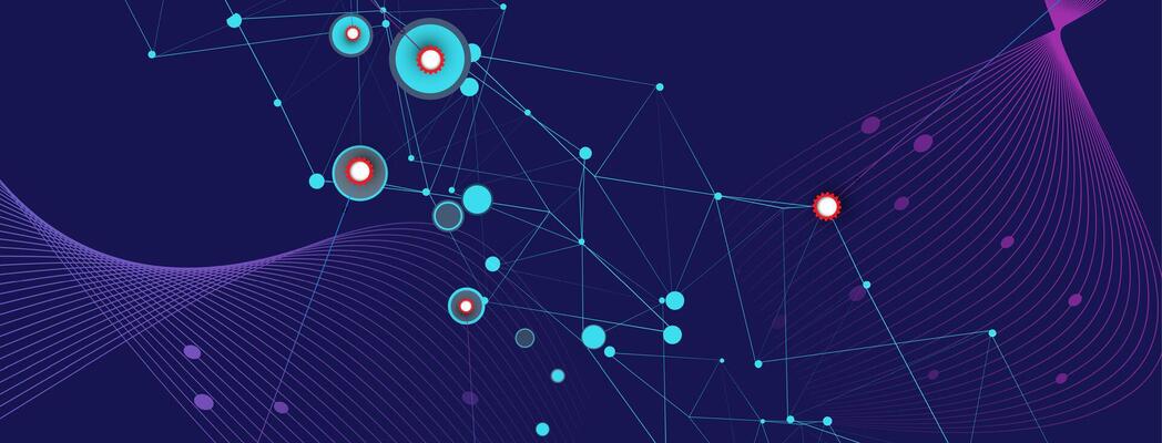 an abstract background with dots and lines