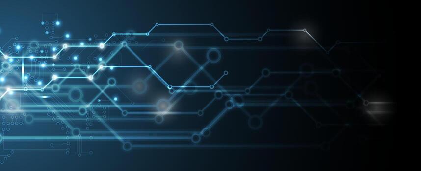 a futuristic background with a network of dots vector