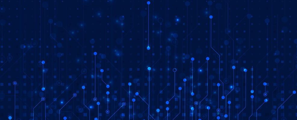 abstract blue background with circuit lines