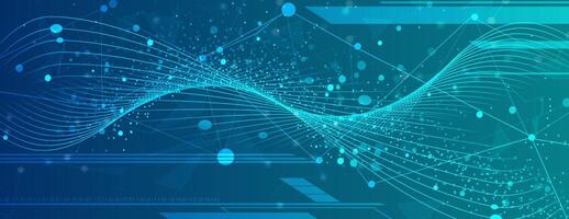 Abstract digital wave illustration vector