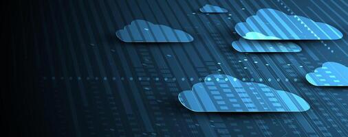Cloud computing graphic design vector