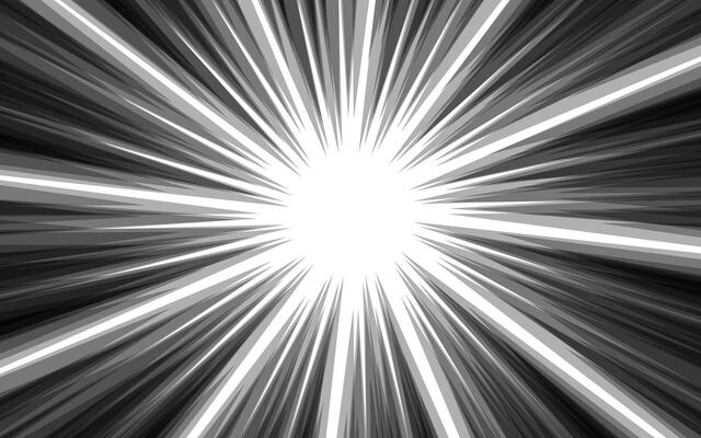 radial lines background in comic book.