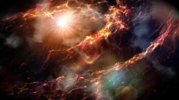 4k Ambient Fractal Clouds Motion Background video
