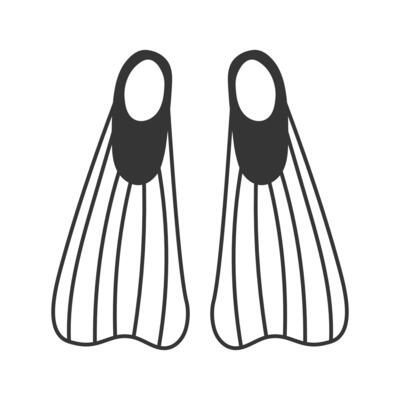 Diving Fins Illustration
