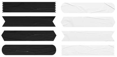 black and white paper stickers texture background banners labels tags of different shapes template design vector