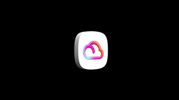 Typedream AI Website Builder icon animation on a alpha background video