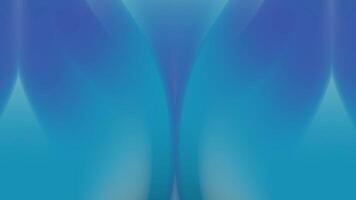 Blue abstract symmetrical fluid background with gradient curves and light reflections forming an elegant futuristic digital texture. video
