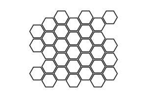 Honeycomb. Hand drawn sketch Propolis honey comb. Image bee wax. Bee honey and propolis doodle isolated on white background. vector