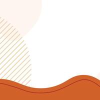 Modern Abstract Liquid Shapes Background in Orange Tones vector