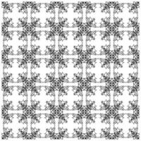 Black and white floral pattern design vector