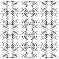 black and white ornamental pattern vector