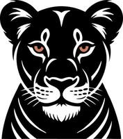 Fierce Leopard Head Icons for Designers vector