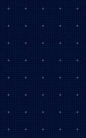 Abstract dark blue dotted grid pattern with white crosshairs, modern futuristic background for data science, mapping, interface design, engineering, and digital measurement visualization. vector