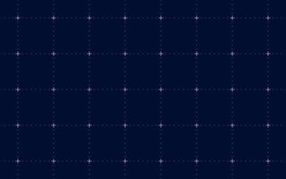 Dark navy blue grid background with seamless dotted lines and crosses abstract futuristic tech pattern geometric digital structure minimal wallpaper. vector