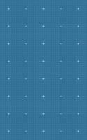 Blue grid with fine dotted lines and large white cross markers ideal for technology layouts, schematic interfaces, virtual design blueprints or technical architectural planning backgrounds. vector
