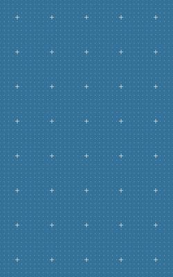 Blue grid with fine dotted lines and large white cross markers ideal for technology layouts, schematic interfaces, virtual design blueprints or technical architectural planning backgrounds.