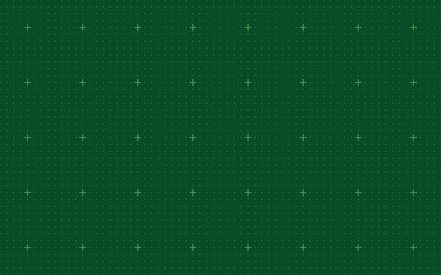 Dark green minimal dotted plus sign background seamless tech grid pattern futuristic layout abstract matrix digital surface texture wallpaper technology backdrop.