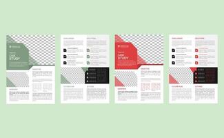 Elegant creative editable modern corporate professional company business case study template design. vector