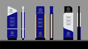 Totem advertising Set of signboards for business vector