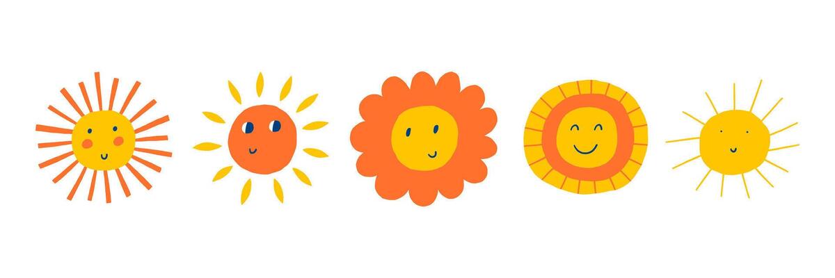 Cute Sun Face Sticker