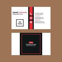 Modern Business Card Template. Dynamic Layout Display for Promotional Campaign. vector