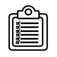A Stylized Black And White Icon Of A Clipboard With Checkmarks Representing Tasks Completed vector