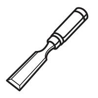 Chisel Hand Vintage Art vector