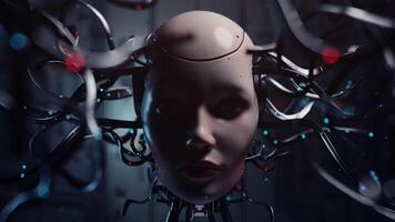 Humanoid Interface Within The Machine Consciousness Core video