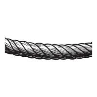 Intricate monochrome rope design with a detailed silhouette texture against a clean white background suitable for various applications. vector