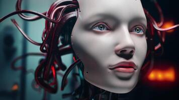 Neon Reflections Of Artificial Intelligence video