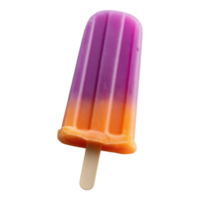 A Colorful, Gradient-Hued Popsicle on a Transparent Background png