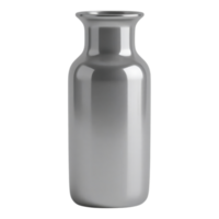 Elegant Silver Vase on Transparent Background png