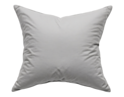Close-up of a soft grey pillow isolated on a transparent background png