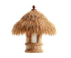Decorative straw hut design for a rustic home decor style png