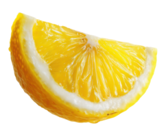 Fresh lemon slice for culinary use and beverage enhancement png