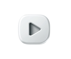 Play button icon for digital media applications and interfaces png