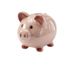 Cute piggy bank for saving money and budgeting essentials png