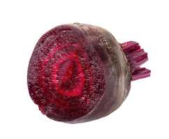 Fresh beetroot sliced showing vivid red inner color and texture png