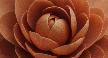Close up view of a delicate flower with soft petals photo