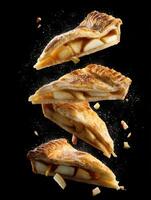 An All American Apple Pie Slice Tumbling Down photo
