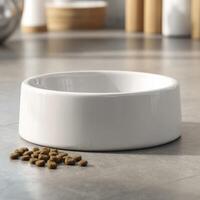 A Simple Ceramic Pet Feeder Bowl Template photo