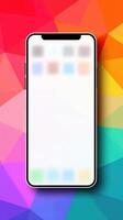 Application Icon Template on a Phone Display photo