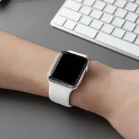 Contemporary Smartwatch Display On A Persons Wrist photo